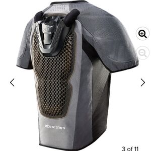 Alpinestars Black and Gray Protective Vest